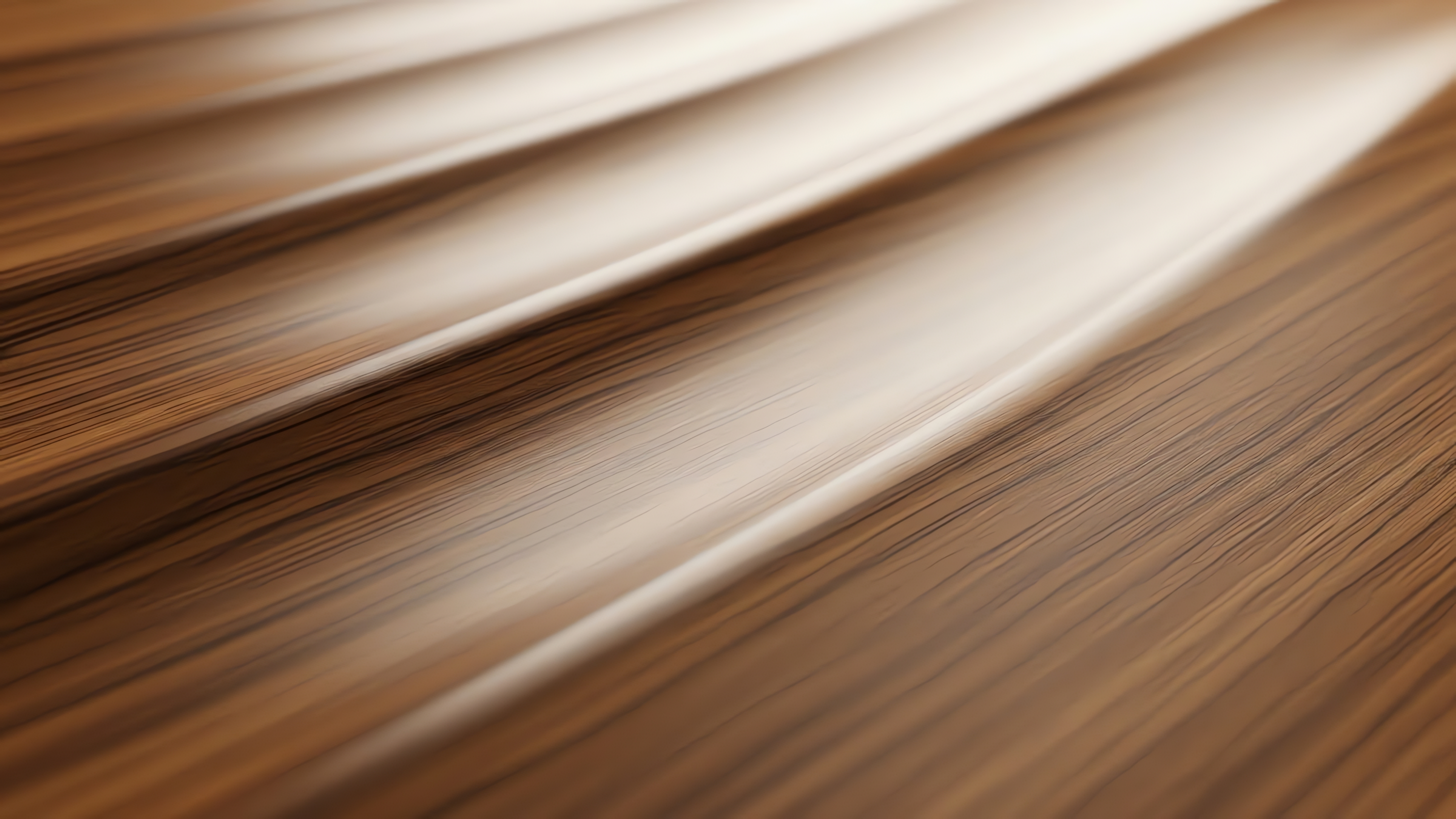 Abstract wooden texture with light beams and motion blur effect. Close-up abstract view of a wooden surface with diagonal light beams creating a sense of motion and depth.